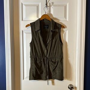 Sanctuary Olive Green Tailored‎ Vest